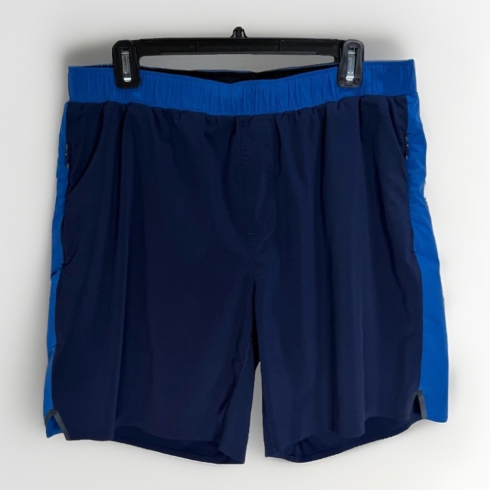 RHONE Athletic Shorts Men's Sz Large Swift Lined Equinox Blue Active Run Gym